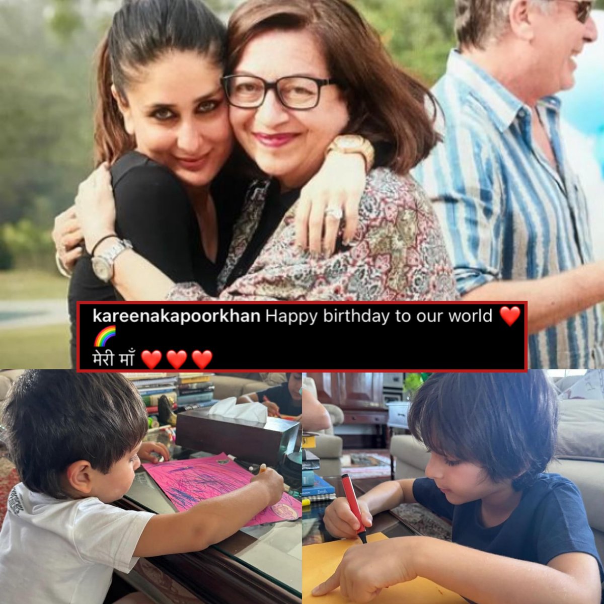 #KareenaKapoor aka #KareenaKapoorKhan sends birthday love to mom, #BabitaKapoor