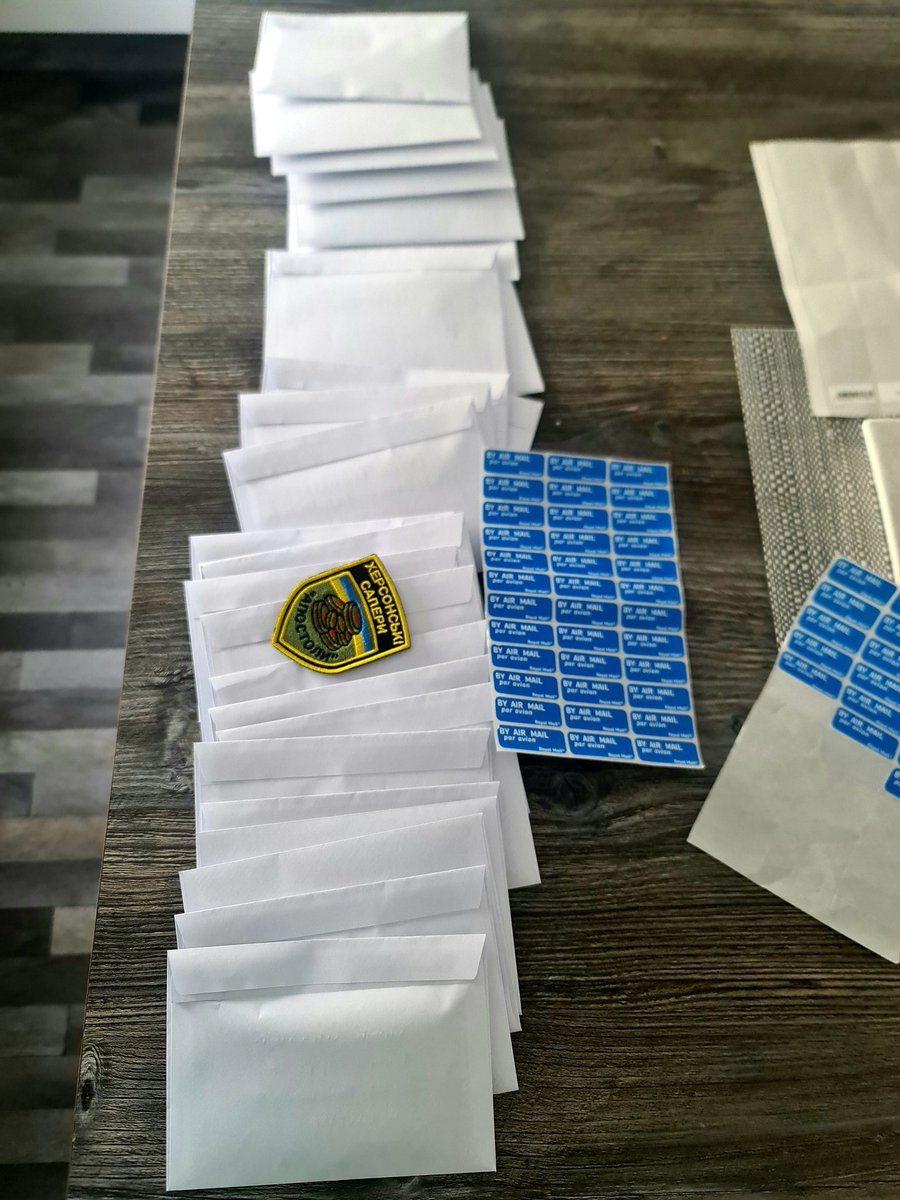 Kara will be posting your patches today from the UK! It's faster and easier. There are still a few left if anybody wants one posting today. Minimum donation of £20 please, but please DM me first! 🫡 #Ukraine️ #NAFO #Fellas