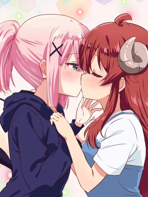 シャミ桃キス 