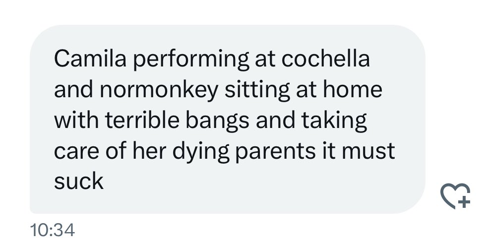 dopemanir's tweet photo. GOOD for her but if I were this person I would be more worried about the internet, cause the general public is hating this LanaxCamila interaction cause they wanted Taylor or someone similar to Lana…and Camila is…no😐 https://t.co/p2EwAPbpid