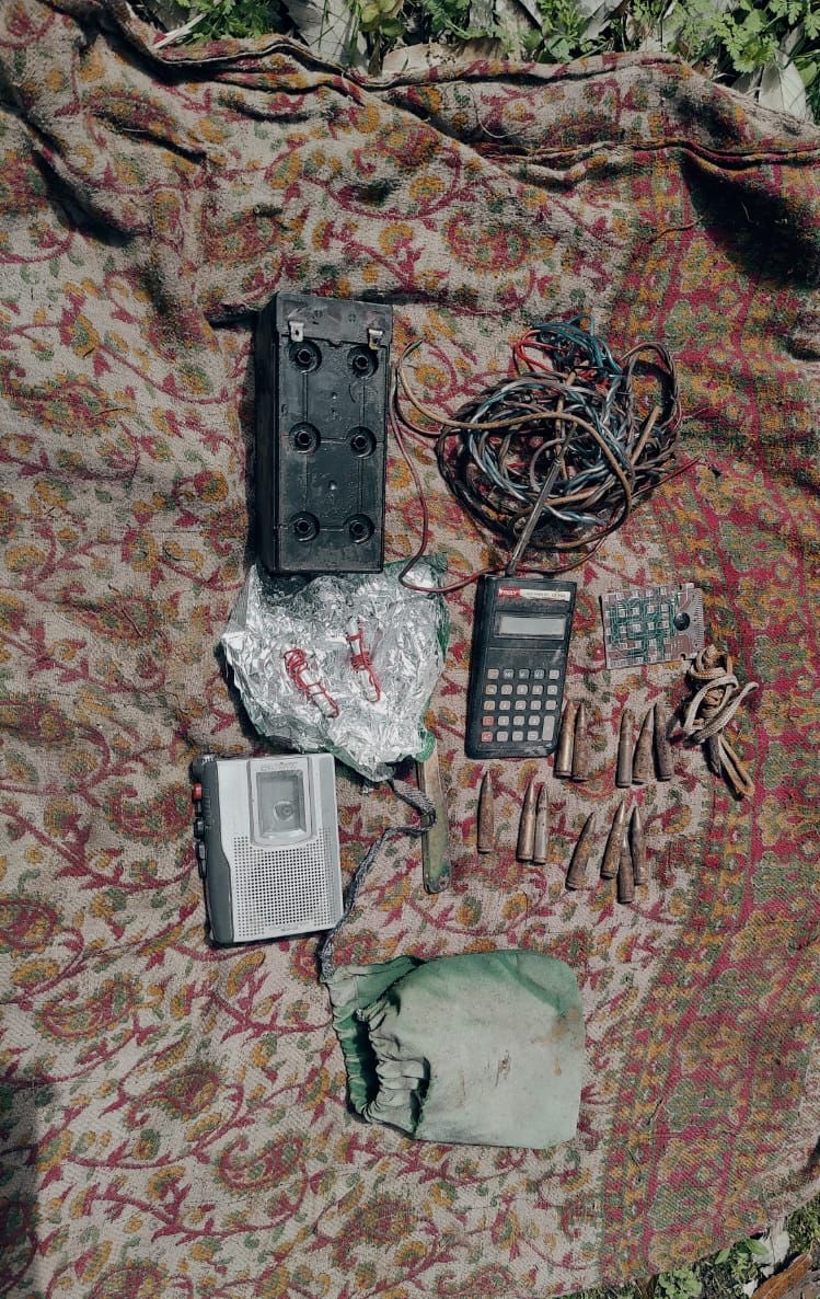 Terrorists hideout busted; Arms and ammunition recovered in #Arnas area of #Reasi district. SSP Reasi Mohita Sharma said that search operation is still going on in Arnas. @airnewsalerts @mohita_ips Report : @devjmu