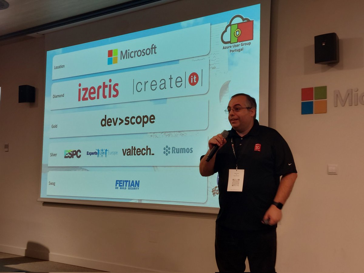 ciistiado's tweet photo. Many thanks for the sponsors and communities that made this #globalazure Portugal possible https://t.co/ozPmLuDl5E