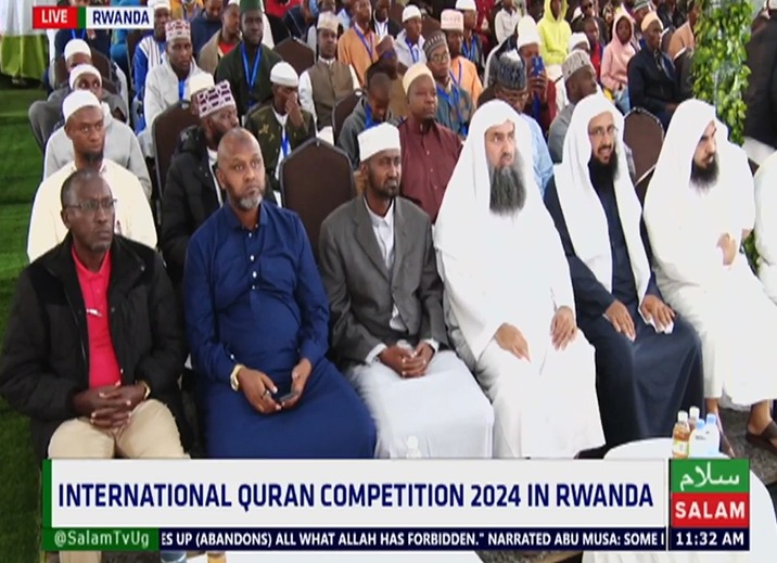 Special invited guests for #RwandaInternationalQuranCompetion24 day 3 at at Gicumbi District Conference Centre. #SalamDaawa #SalamUpdates