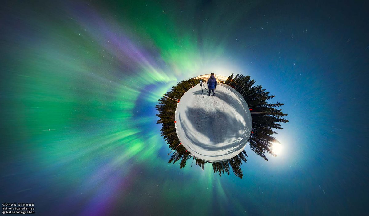 Northern Light over Östersund Last night we had an amazing display of the #NorthernLights over Östersund, #Sweden. Nikon Z6II Nikon AF-S 8-15mm f/3.5-4.5E ED Fisheye @NikonEurope #Aurora #norrsken