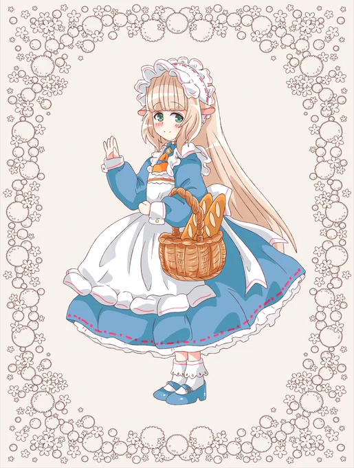 #Merry_at #これを見た人はメイドをTLに放流しよう パンをお届け 