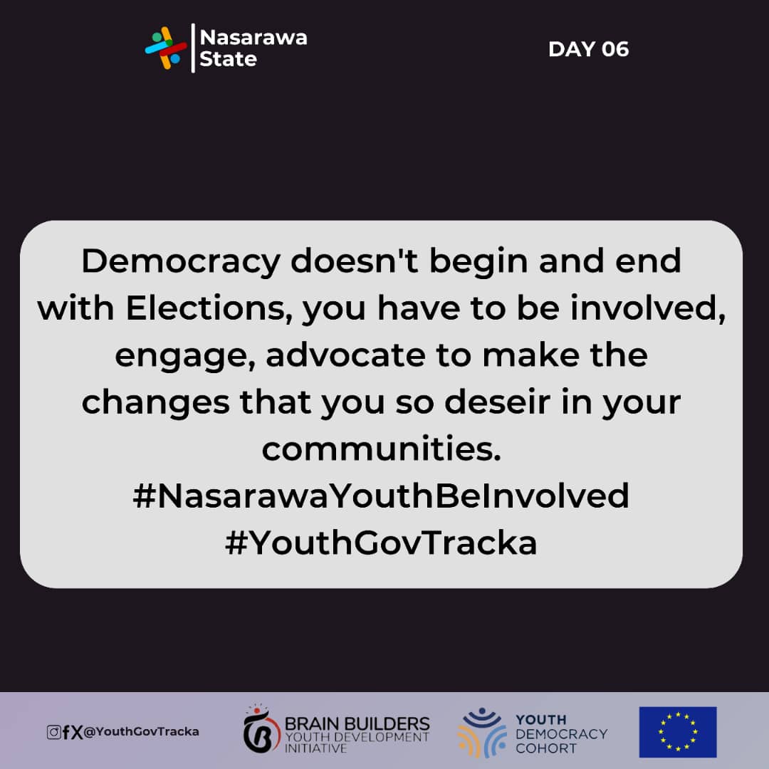 Your Voice, Your Power!
Democracy thrives on more than just election days—it's about being actively involved, engaged, and advocating for the changes our communities need. Let's step up, engage, and drive the changes we desire together.  #EngageForChange #CommunityEmpowerment'