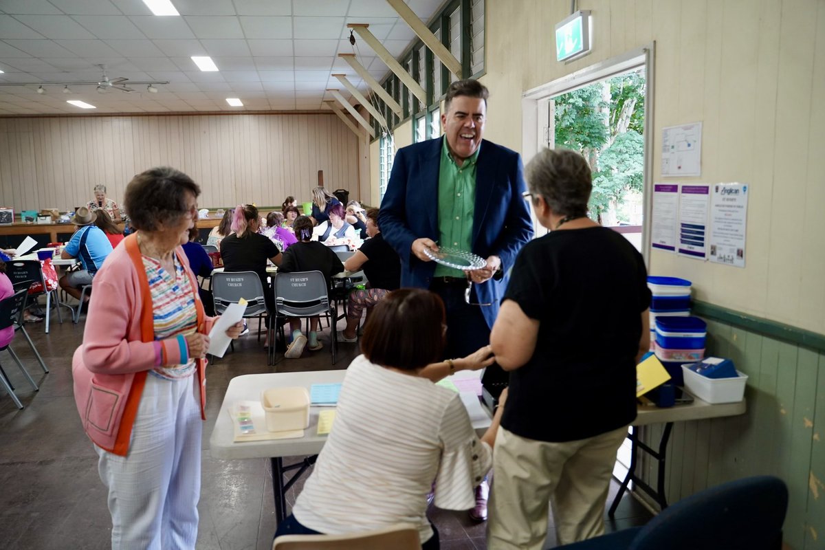 Always terrific to support the Anglican Parish St Hughs of Inala in their Cent Auction with Margie Nightingale today.   The church has been an important part of Inala for many years and continues to provide support to those in need.