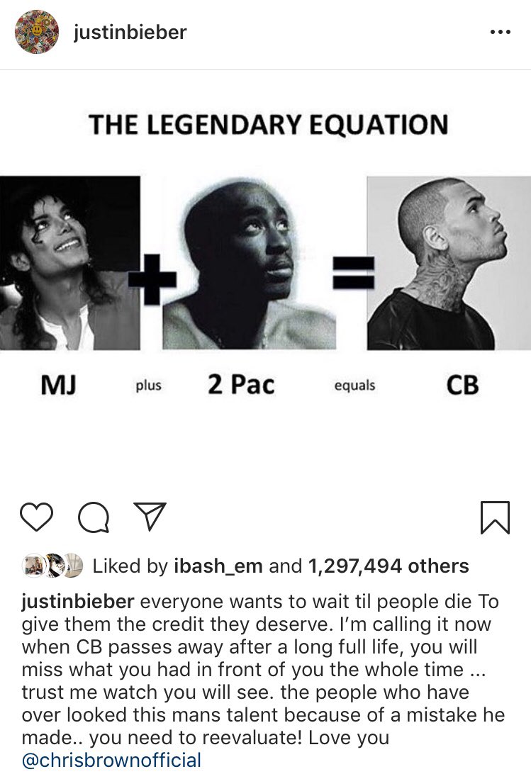 teniolaSteph's tweet photo. Justin beiber wasn't lying when he said this about Chris Brown 🐐 https://t.co/MVop8O5bNh