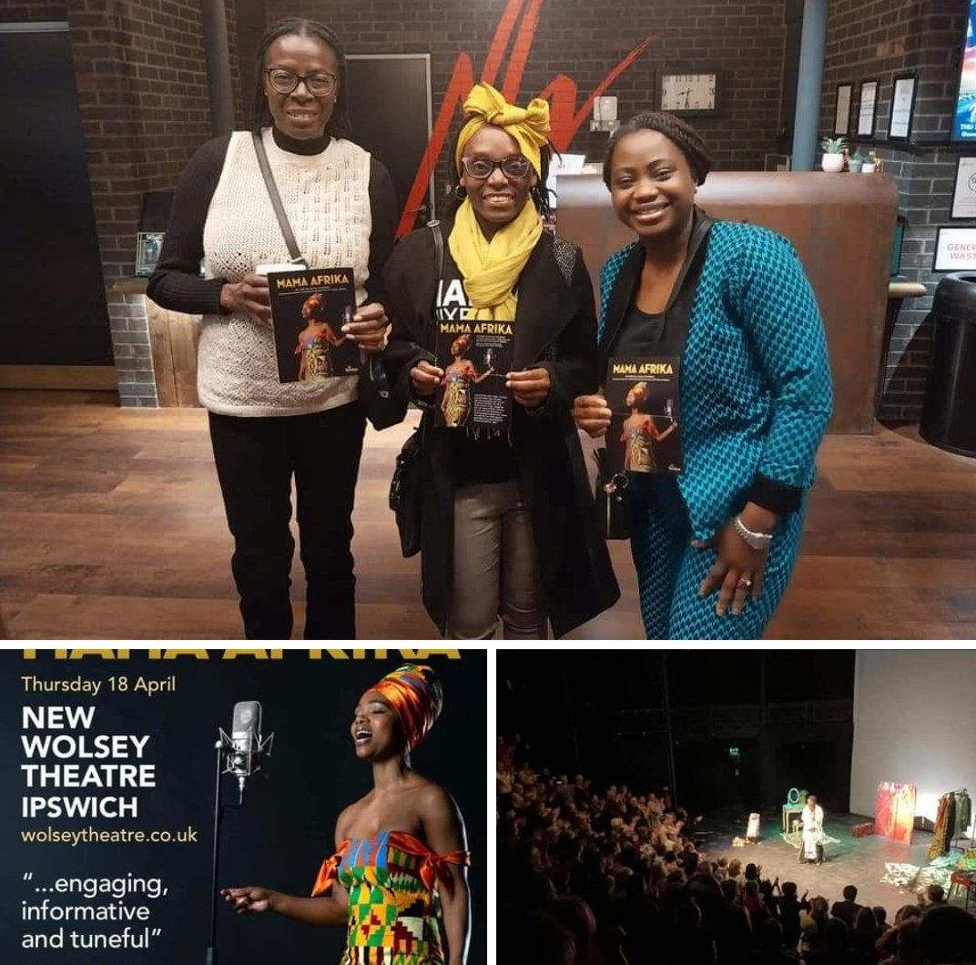 We had a fantastic time at New Wolsey Theatre on Thursday watching #MamaAfrika by talented Singer & Songwriter Anna Mudeka . What a phenomenal show! We enjoyed every single moment 👏🏽👏🏽👏🏽👏🏽 @annamudeka @ISCRE_Official @NewWolsey @SuffolkLibrary