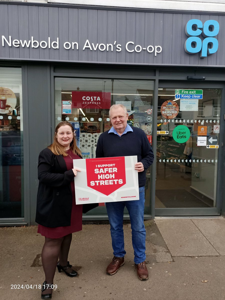 Tony Freeman, Labour candidate for Newbold and Brownsover and proud Co-Op member, wants his local store and workers to be free from the fear of crime.

#EndRetailCrime
@CoopParty @UKLabour