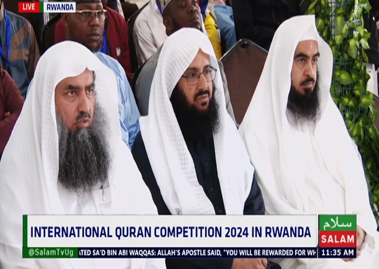 Several religious leaders from different parts of the world are in attendance for #RwandaInternationalQuranCompetion24 day 3 at Gicumbi District Conference Centre. #SalamDaawa #SalamUpdates