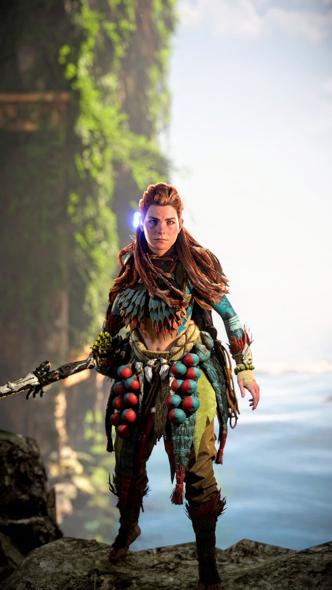 A brave warrior 🏹 #HorizonForbiddenWest #Aloy #BurningShores #VPRT @Guerrilla #BeyondTheHorizon