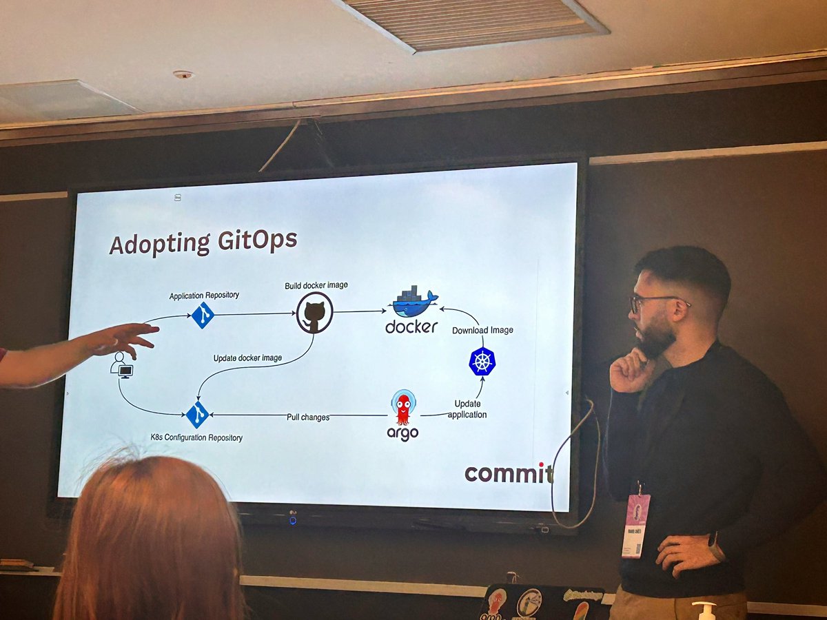 ElenaPandino's tweet image. Empezando el día en @commitconf con #GitOps 🎯
@xoanmallon @mknet_ #commitconf