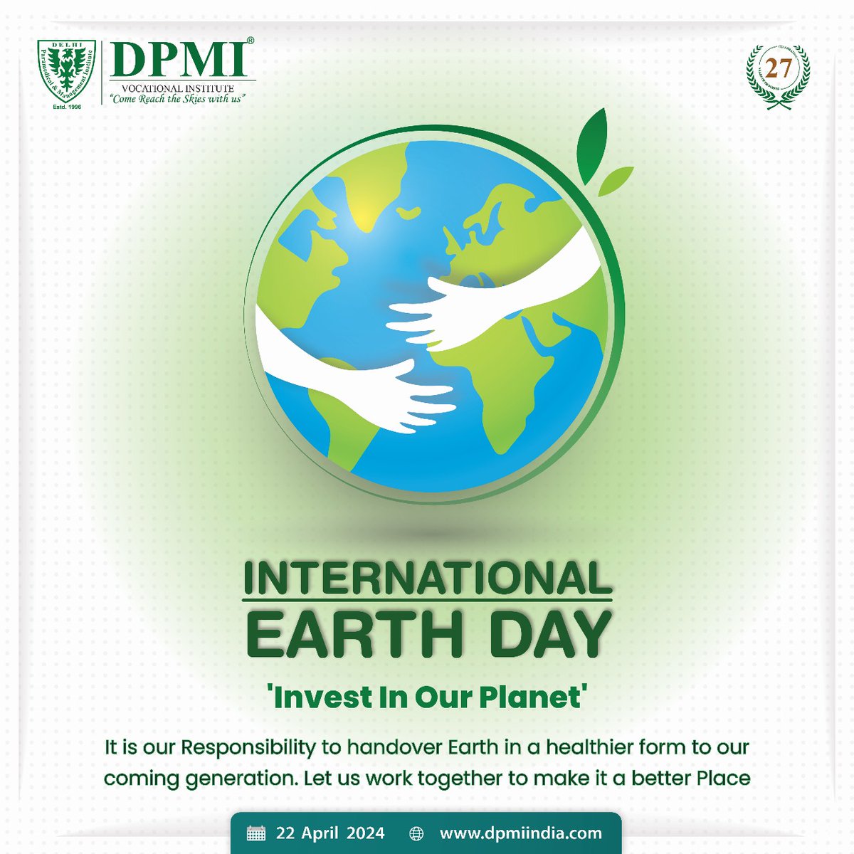 World Earth Day 2024,
 'Planet vs. Plastics,'..Dpmiindia.com
#WorldEarthDay #WorldEarthDay2024 #Nature #ProtectPlanet #PlasticFreeLiving #PlanetOverPlastic