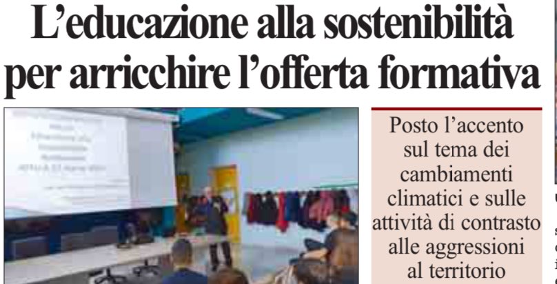 Le stronzate nelle #scuole della #Basilicata mentre fuori i veleni scorrono indisturbati…