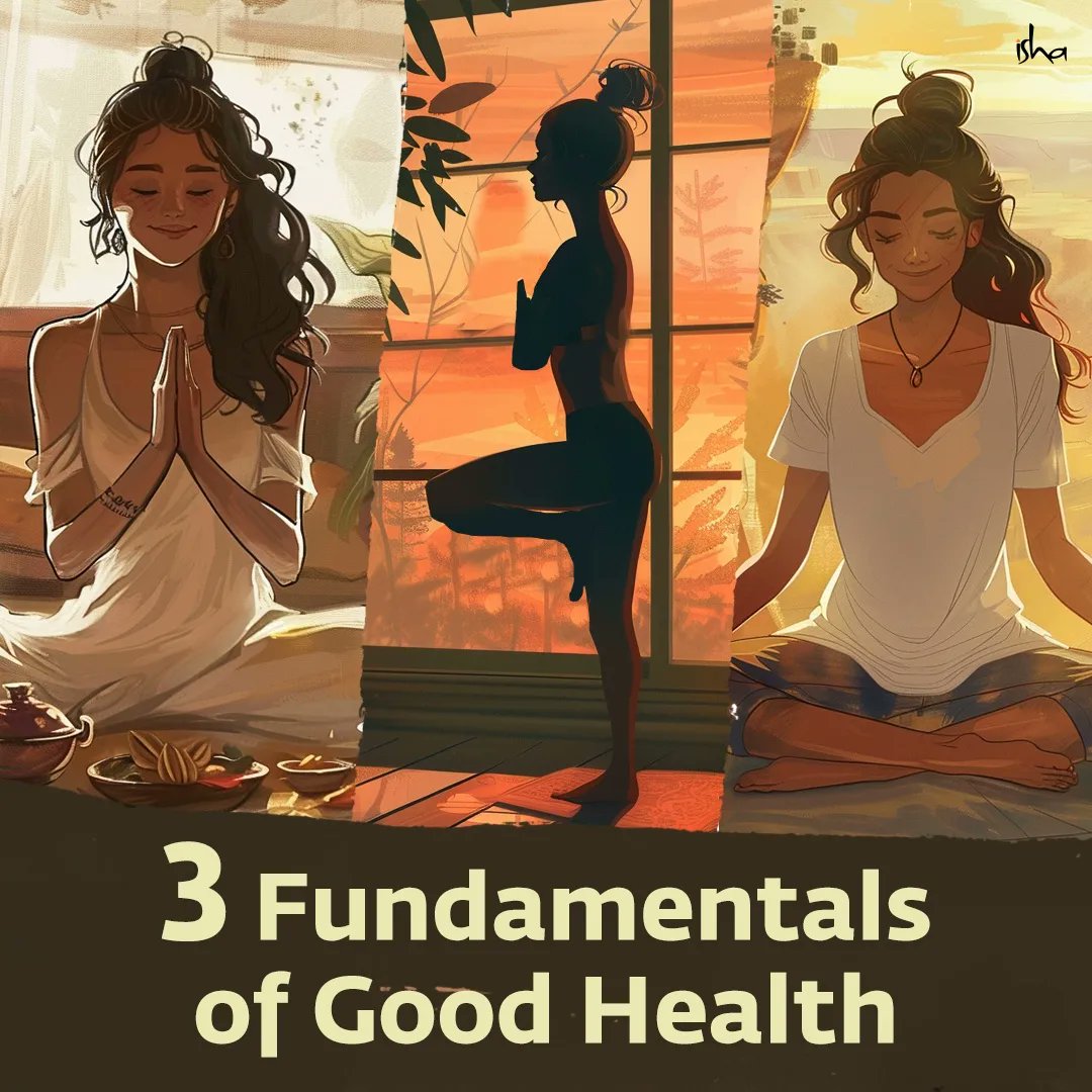 ishafoundation's tweet photo. Want to create health for yourself? Start with these three categories – food, activity, and rest. Taking care of these fundamental aspects every day can help you experience more vibrancy in daily life.

#Health #Life https://t.co/kHdWQxqQ63