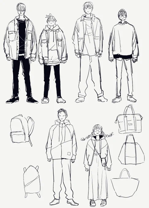 みだ愛一周年記念旅行回のときのみんなの衣装らくがき見つけた😂かばんも一応描いてたんだなあ👜
#みだ猫🐈 