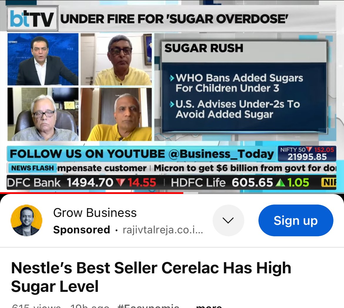 Chandra12962937's tweet photo. WHO bans added sugar for children under 3
Nestle's best seller Cerelac has high sugar level.
#highsugar #infantfood #alert https://t.co/MTQ1VtUFqI