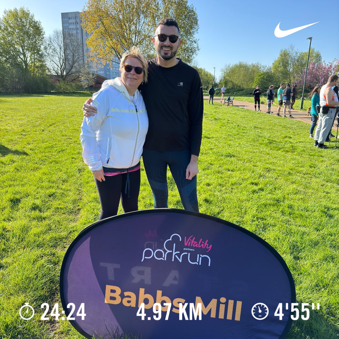 Just when you thought the insufferable running chat was over, Nanna (me) got a Parkrun PB! 🏅