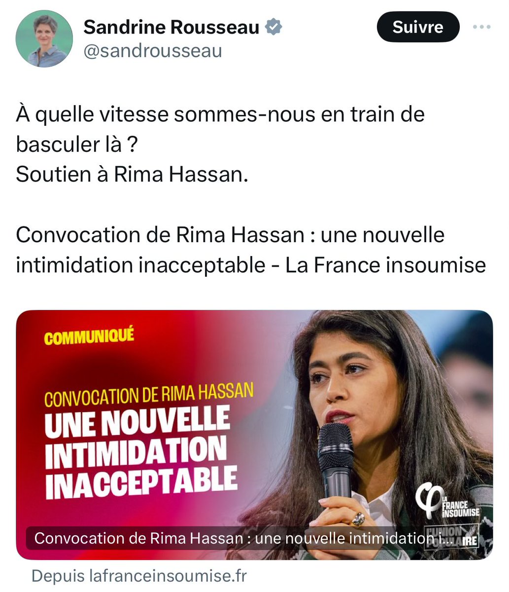 Elle A Jugé Les Islamistes Terroristes Du Hamas Légitimes. 42 Français ont été tués. 3 sont encore otages. Et c'est elle que vous soutenez ?