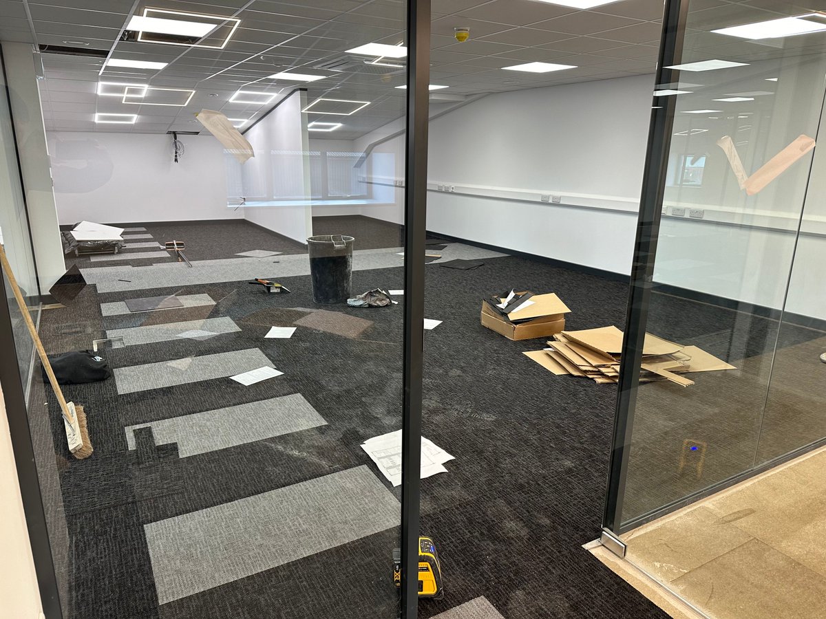 The Project at @electrictugs is nearly complete. The installation of carpets on the #Ground and #FirstFloors is underway, featuring unique walkway patterns to help zone off spaces. We’re thrilled with how the #flooringdesign is coming together.