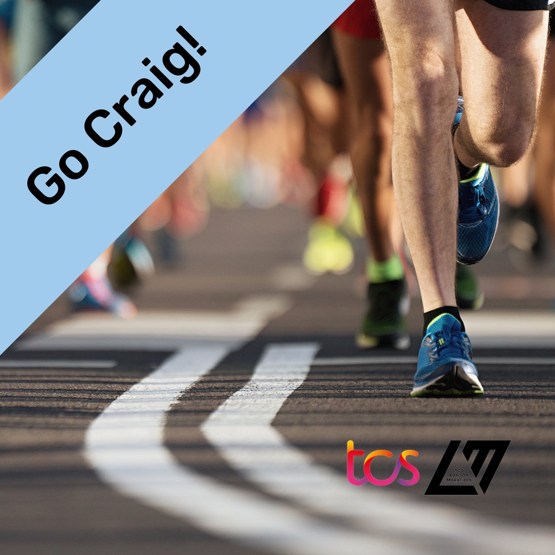 24 hours from now, our very first #LondonMarathon runner Craig will be on the starting line! There's still time to support him via his fundraising page at loom.ly/CcFyQlo. #WeRunTogether