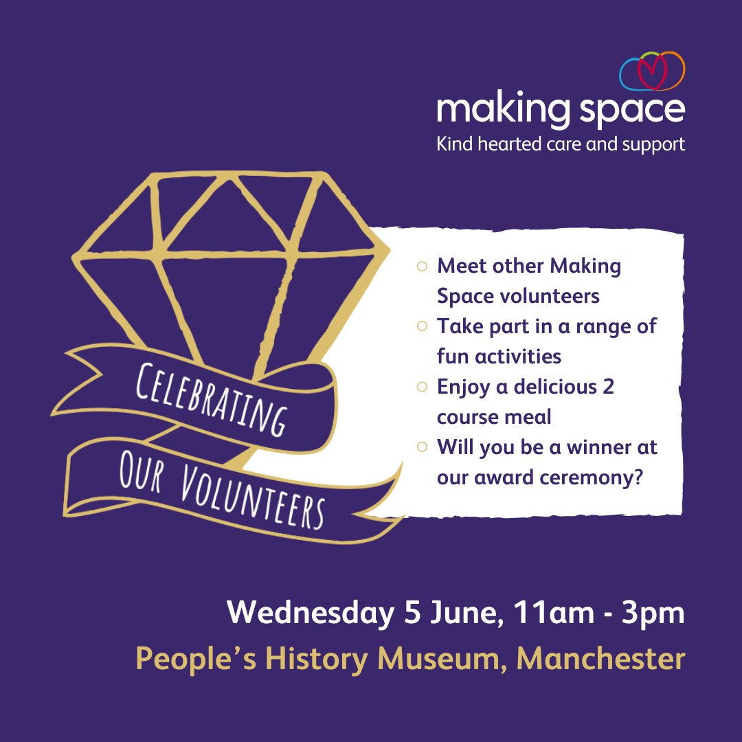 There's still time to book a place on our #CelebratingOurVolunteers event! If you're a Making Space volunteer and would like to attend our celebration event, all you need to know is here: makingspace.co.uk/news/2024/join…