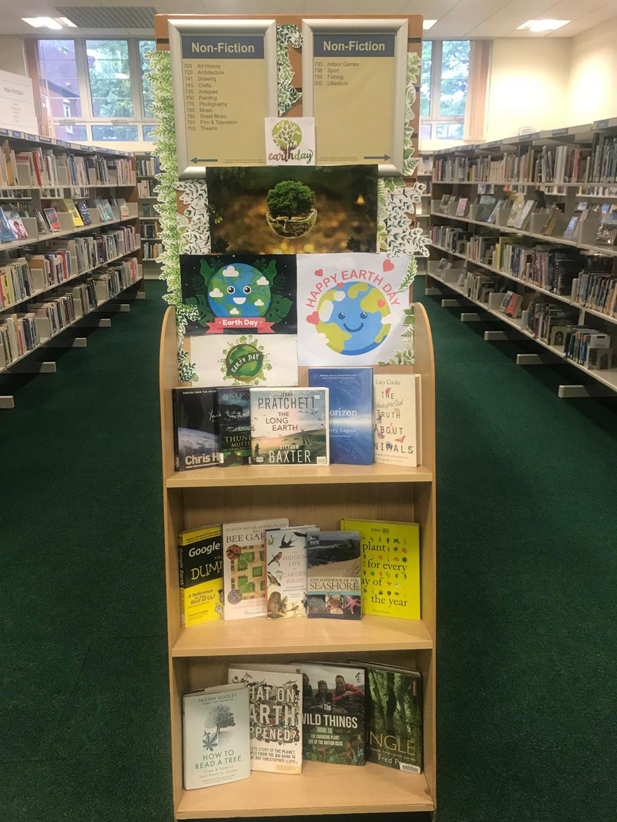 Monday 22nd of April is Earth Day! Visit your local Trafford Library to check out one of our fantastic displays. You could also browse our Non-Fiction book collection to find out more about our amazing planet, and how you can help save it. 🌎