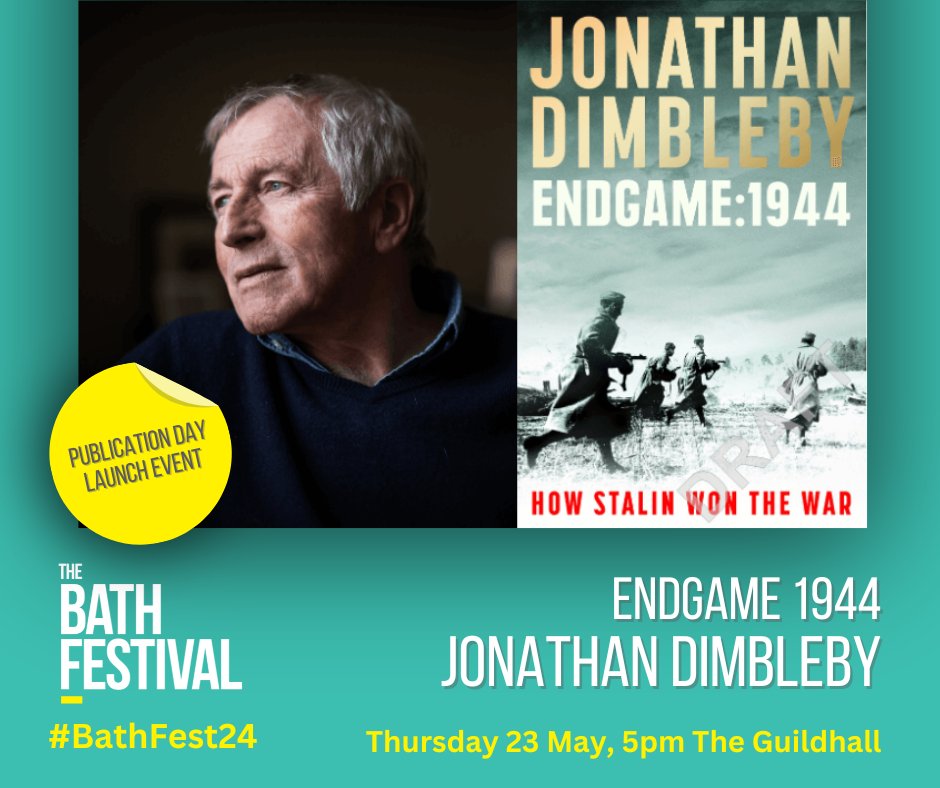 Jonathan Dimbleby is no stranger to penning highly acclaimed books on political history. We are over the moon to welcome him to The Bath Festival for a special launch event on the publication day of his new book Endgame: 1944. bathfestivals.org.uk/the-bath-festi… @dimbleby_jd @PenguinBooks
