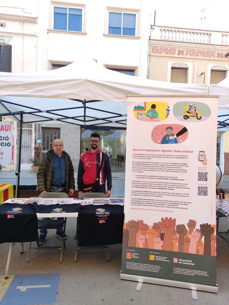 raulespinosabdn's tweet photo. Avui @ccoocatalunya i la fundació @PauiSolidaritat som presents a la fira d'entitats de solidaritat i cooperació que es celebra a #SantAdrià, amb l'objectiu de donar difusió a les diferents accions relacionades amb la cooperació, seguim ✊ https://t.co/CXvcscrQ50
