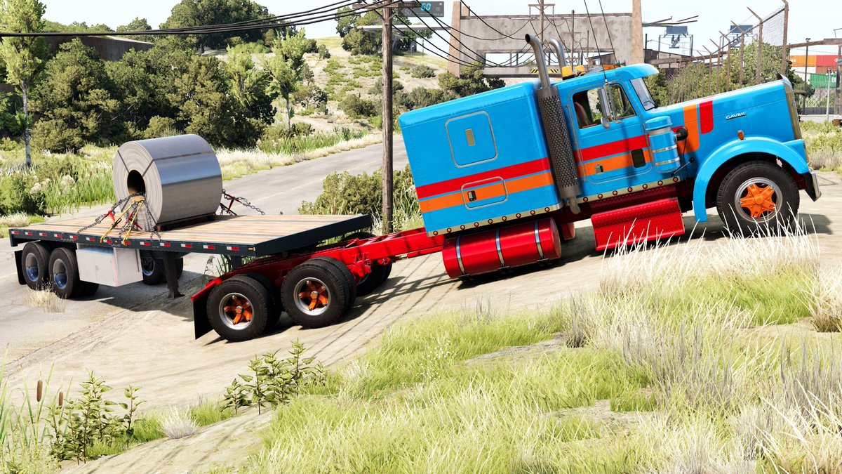 CristinelTR's tweet photo. BeamNG Drive 0.32 - T83s Long Haul Semi Truck Transporting a Steel Coil https://t.co/Ofp64vMqtk https://t.co/zPBDxDDcUt