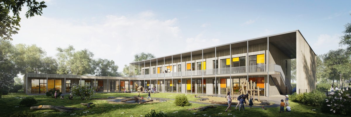 Kita Birkhofstraße Kaarst - konrath und wennemar architekten ingenieure - 2019 #ArchVIZ #3d # rdt.ac/e1965