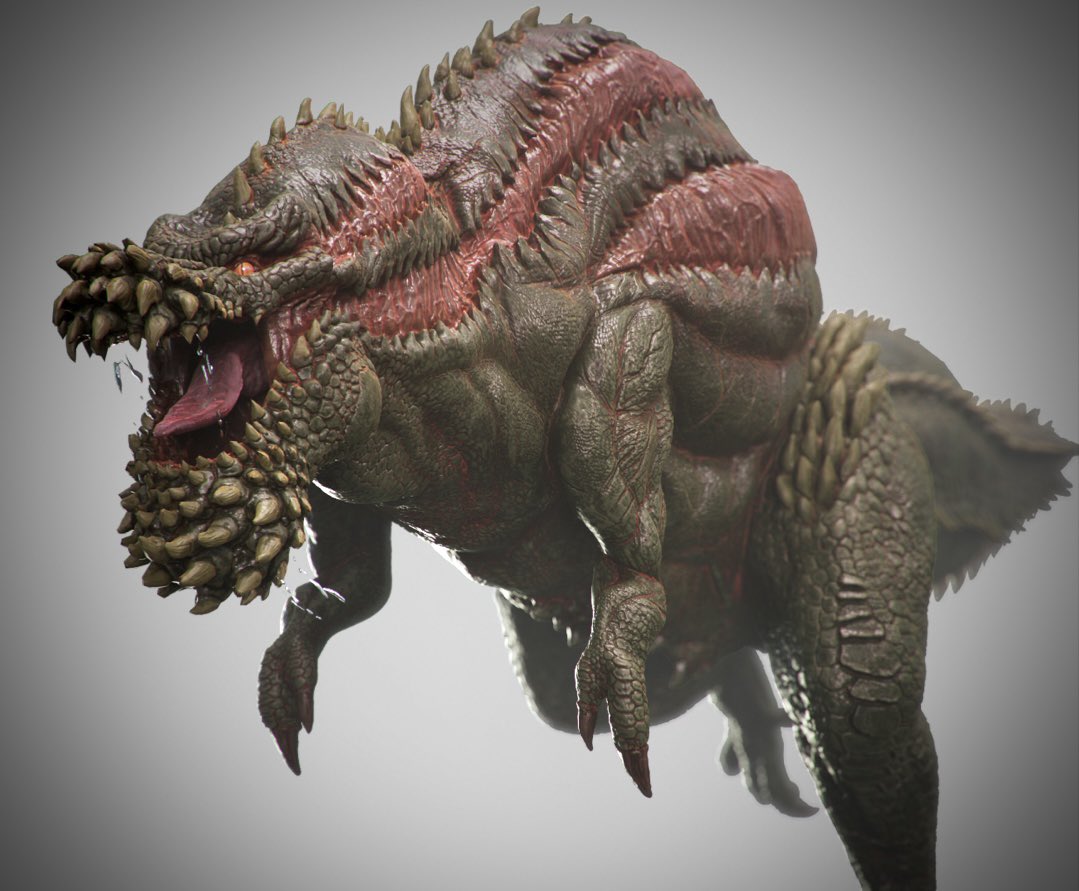 #3DCG  #Zbrush  
イビルジョー/Deviljho