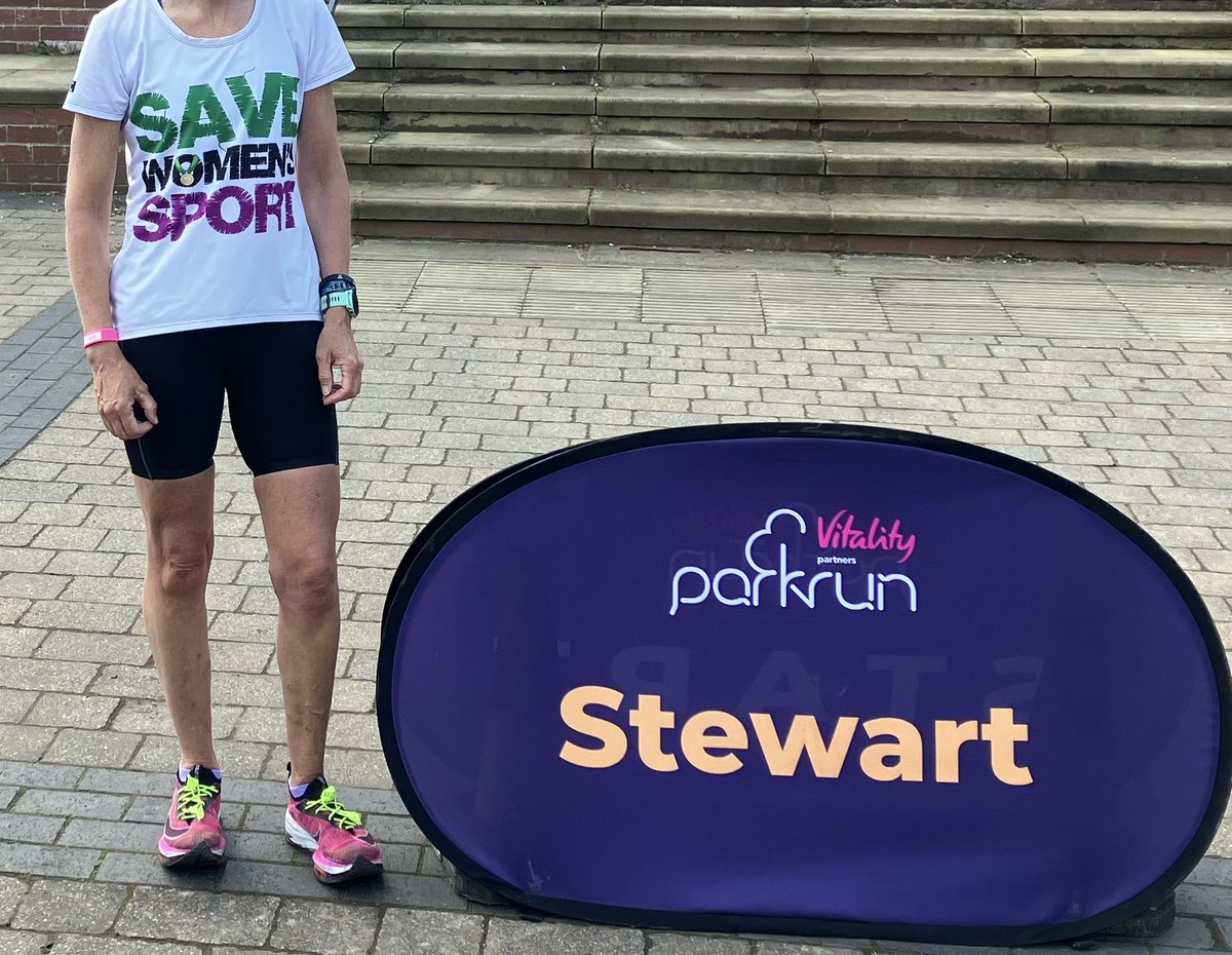 Lovely friendly welcome and support from the team at @stewartparkrun today. Both regular and new @parkrunUK runners here want fair results for females and say No to unfair self ID How long can parkrun HQ continue to champion this discrimination? #MakeParkrunFairForFemales