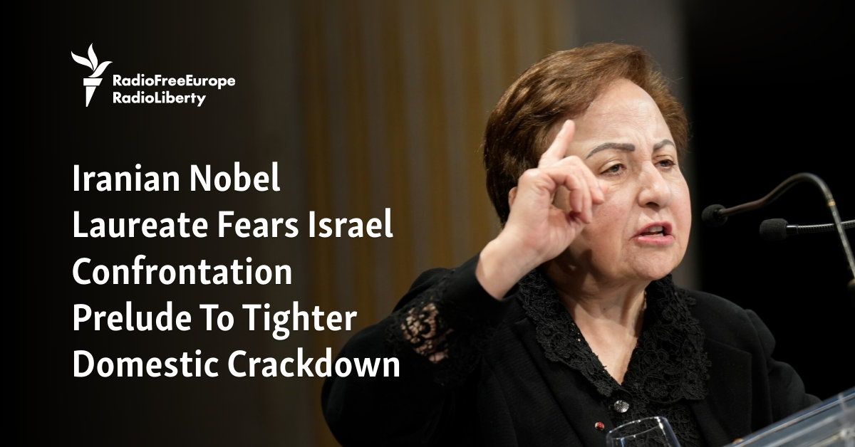 Nobel Peace Prize laureate Shirin Ebadi said she fears Iran could use the confrontation with Israel as a pretext to intensify its domestic crackdown on dissent. rferl.org/a/iran-israel-…