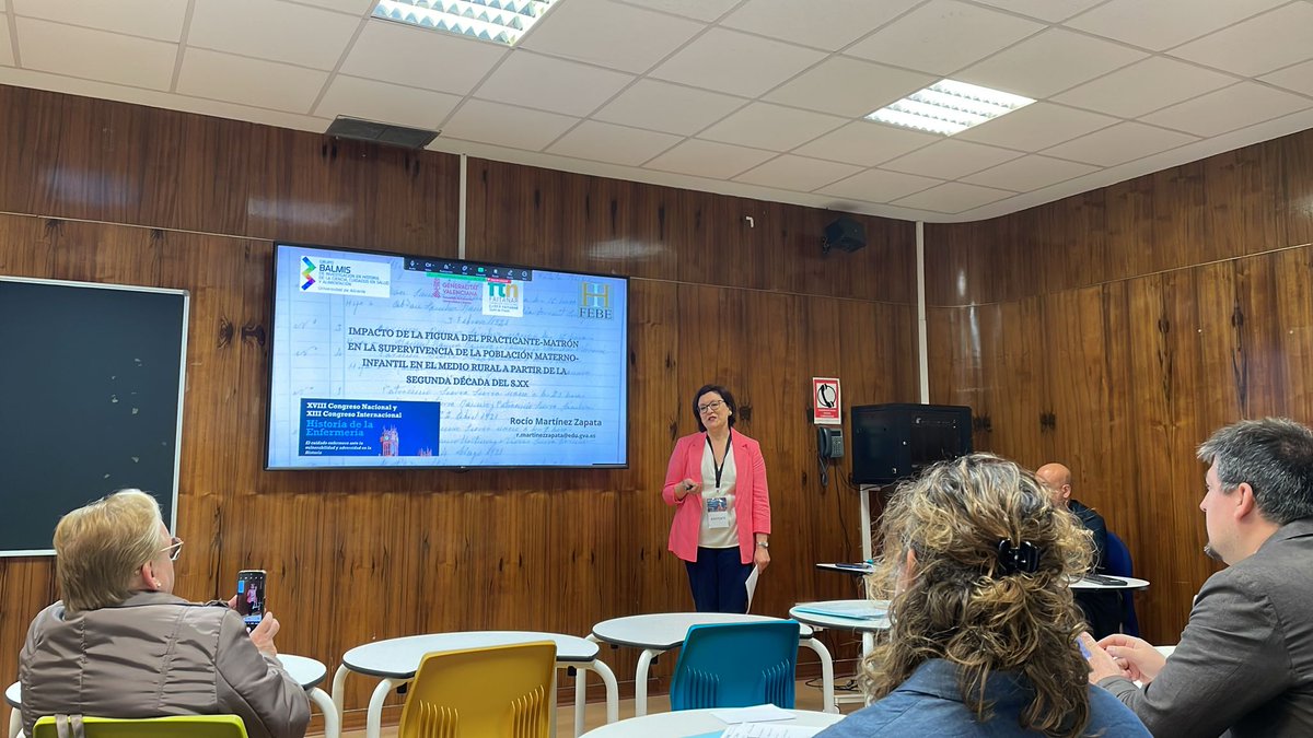 Continuamos con más aportaciones del grupo FEBE. Hoy Rocío Martínez presentando sus investigaciones sobre la historia local de Castellón. Vicente Rey, practicante - matron.
<a href="/COIBarcelona/">Col·legi d'Infermeres i Infermers de BCN (COIB)</a> <a href="/InfLleidaCOILL/">InfermeresLleidaCOILL</a> @Meya2456 <a href="/CGEnfermeria/">Consejo General de Enfermería</a>