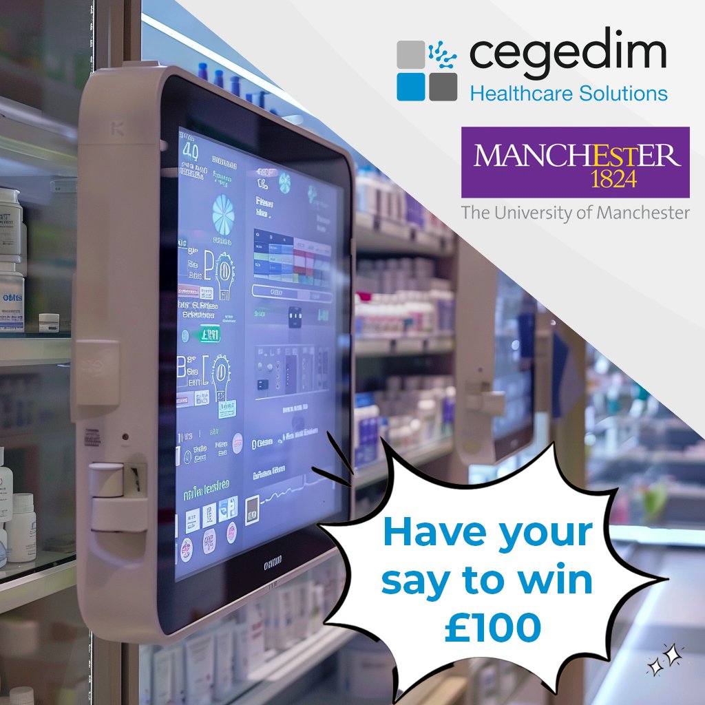 Take a quick 5-min survey to win a £100 Amazon voucher! 🎁

We've partnered with Manchester University's students to research digital displays in the pharmacy industry 📊 But we need your insights! Take part 👉 hubs.ly/Q02tpZ_l0 

 📅 Survey ends 26/4/2024

#MarketResearch