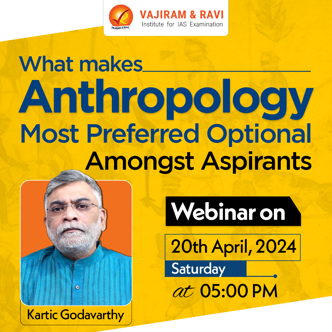 Join our webinar on ' Anthropology as an Optional Subject for UPSC' on 20th April 2024 to clear all your doubts regarding the subject! Register Now:bit.ly/anthro-web #upscaspirant #upscexam #upscprelims #upscias #ias #upsc2024 #iasexam #prelims2024