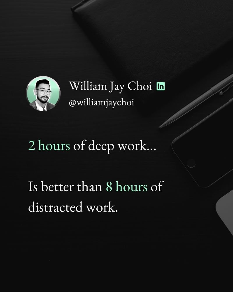 williamjaychoi's tweet photo. Solopreneurs, Founders &amp; Freelancers can produce:

• Better work
• Better ideas 
• Better results

All in LESS time. 

So how do you achieve it? 

Here are my...

7-Steps to Flow State: https://t.co/b4AJaK6rPd