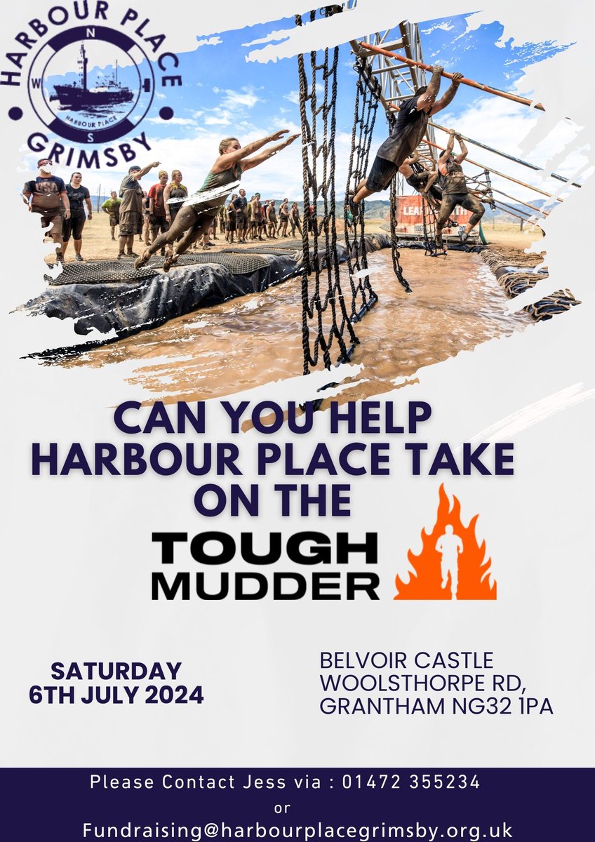 Are you free on 6th July?
Do you want to support a local charity?
Then come and see if you have what it takes to take on THE TOUGH MUDDER CHALLENGE!

#CharityEvent #Homeless #ChallengeAlert