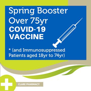 Clare Pharmacy is running a walk-in clinic for Over 75yr &amp; Immunosuppressed Covid Boosters today 20th April. From 9am to 2pm

Just drop in - details for immunosuppressed patient can be found - clarepharmacy.co.uk/nhs-services/s…

<a href="/ClareTownC/">Clare Town Council</a> <a href="/SNEEICB_WS/">NHS SNEE ICB - west Suffolk</a> <a href="/West_Suffolk/">West Suffolk Council</a>
