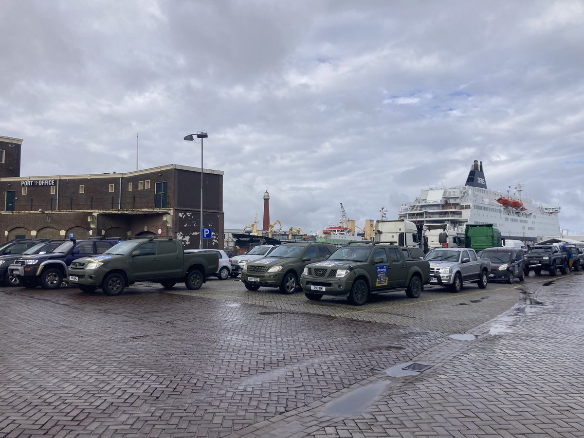 domtrafalgar's tweet photo. @YorkCityFC @BristolStMotors I come from Escrick and have always supported York City. I set up a charity a couple of years ago called ‘Jeeps For Peace’ and we are in a convoy headed for Ukraine to deliver 40 off-road vehicles to the army units who need them most. I am nervously listening to the radio today! https://t.co/uhHgpuL6d6
