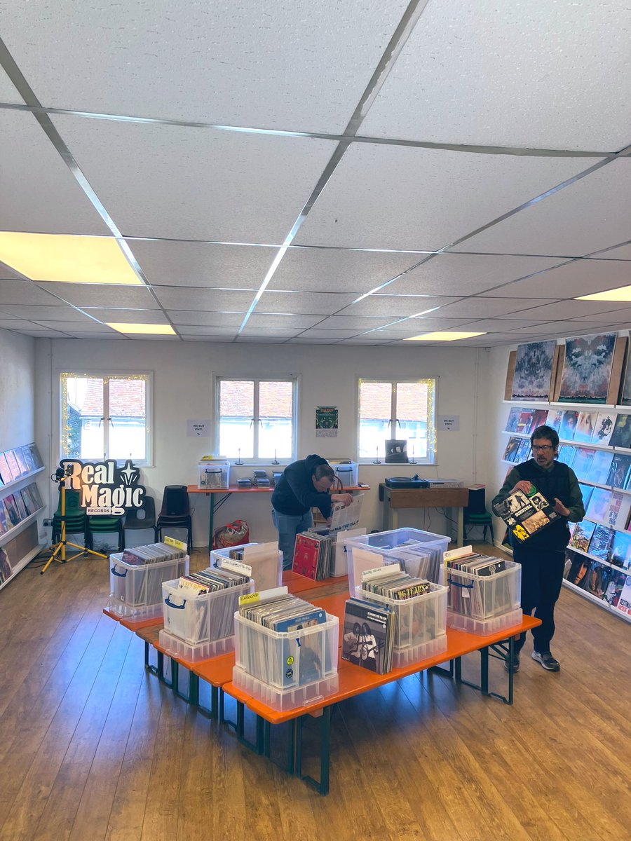 Real Magic Records pop up shop all day today upstairs! Loads of great vinyl, second hand, rare bits, some bargains and new stuff too. Come and see Sean Rowley before 5pm✨#RSD2024