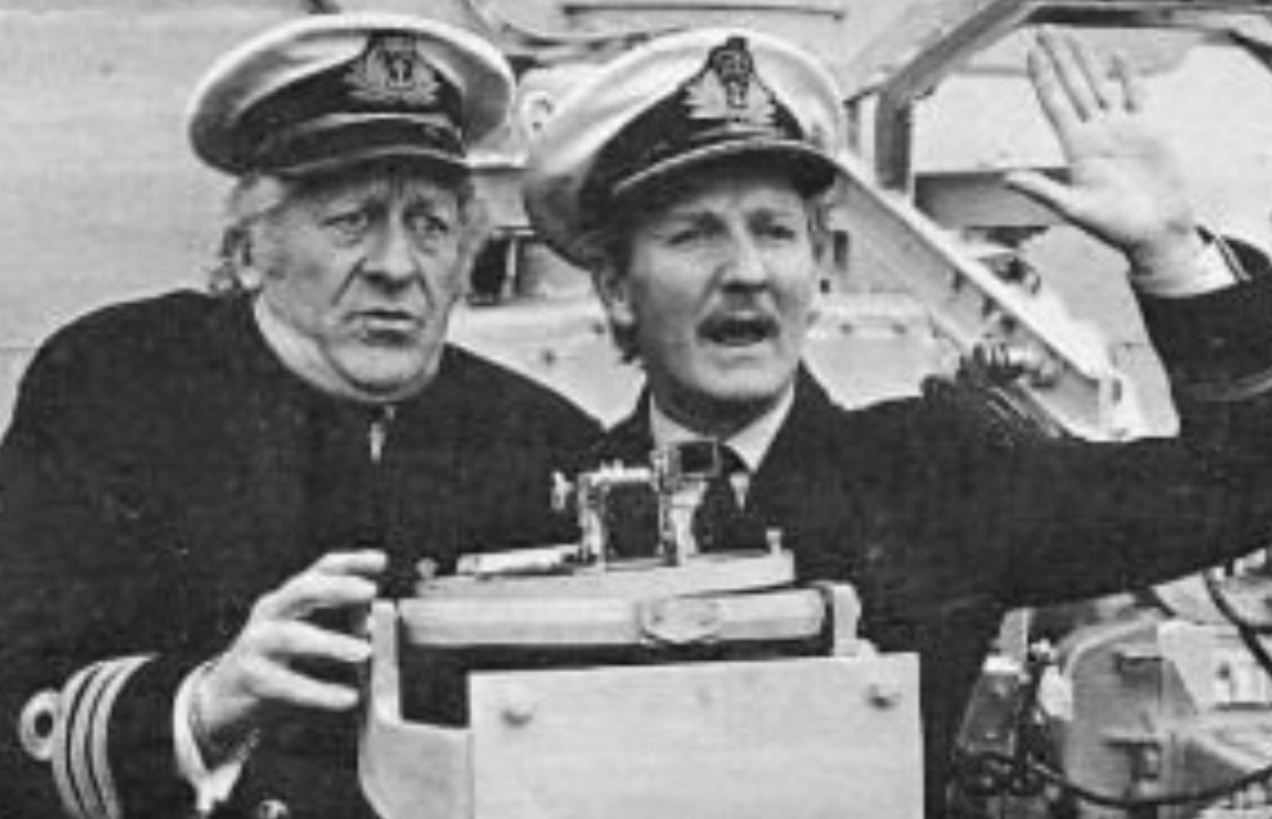 One of #LesliePhillips100 great joys was The Navy Lark, here with Jon Pertwee: “I would fly back from filming anywhere in the world - usually at my own expense! - just so I could be there for those glorious recording sessions at the BBC. The happiest of days.” #ComedyHistorian