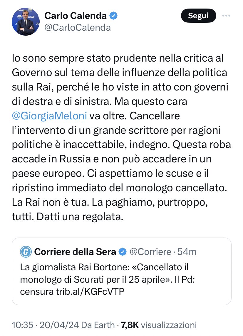 BimbePeppe's tweet photo. Si stanno svegliando pure i morti.

#Scurati #censura https://t.co/kNBXh57UsI