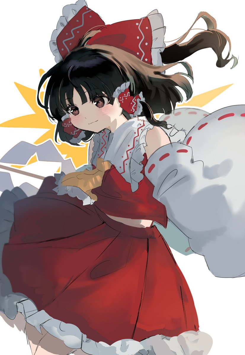 博麗霊夢 「霊夢さん!#東方project 」|らもち。のイラスト