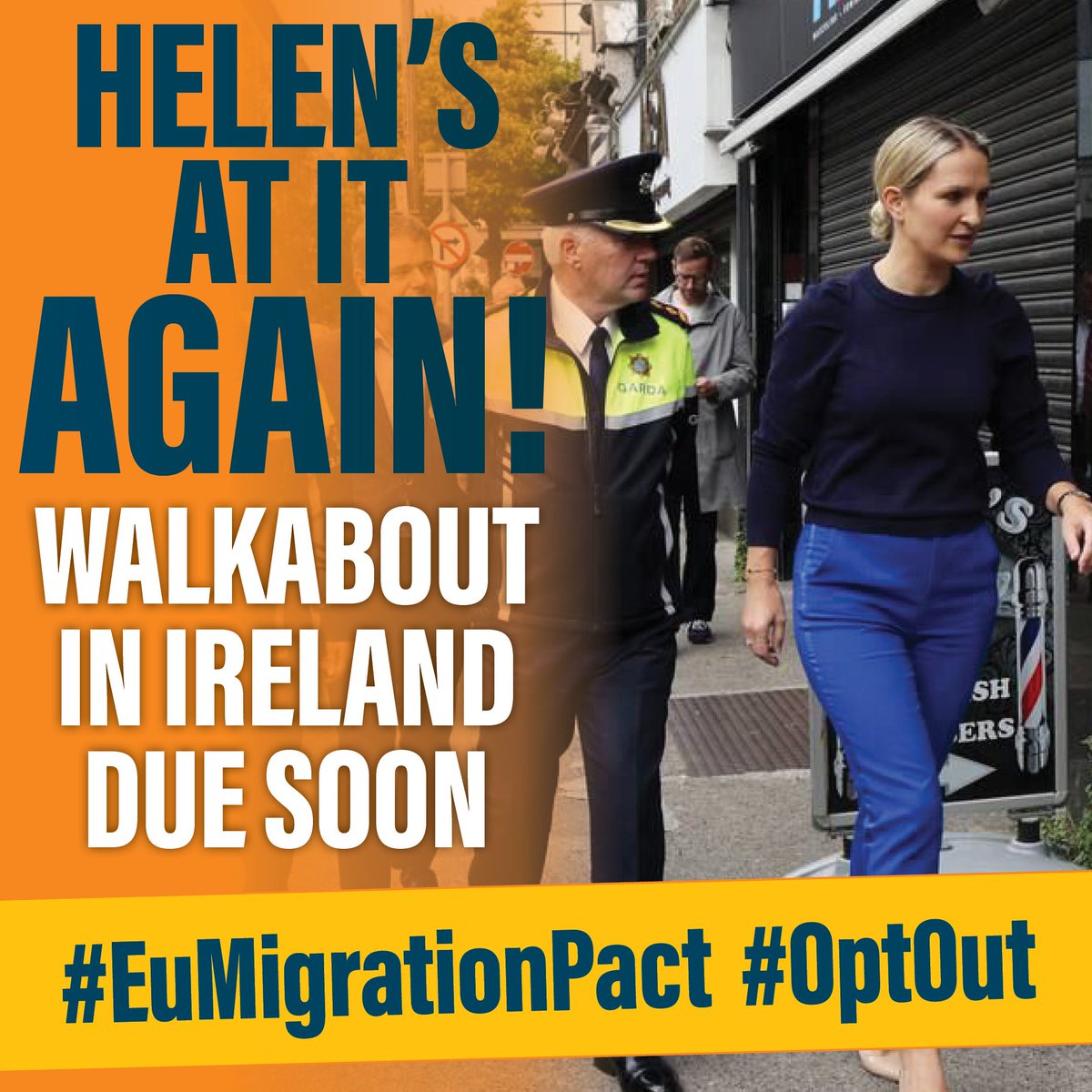 I'm out on the doors canvassing every night for the upcoming local elections. People are so fed up with what's happening to our country. As our population rises, crime rises. People do not feel safe anymore. The #EUMigrationPact will lead to more chaos and crime. We must