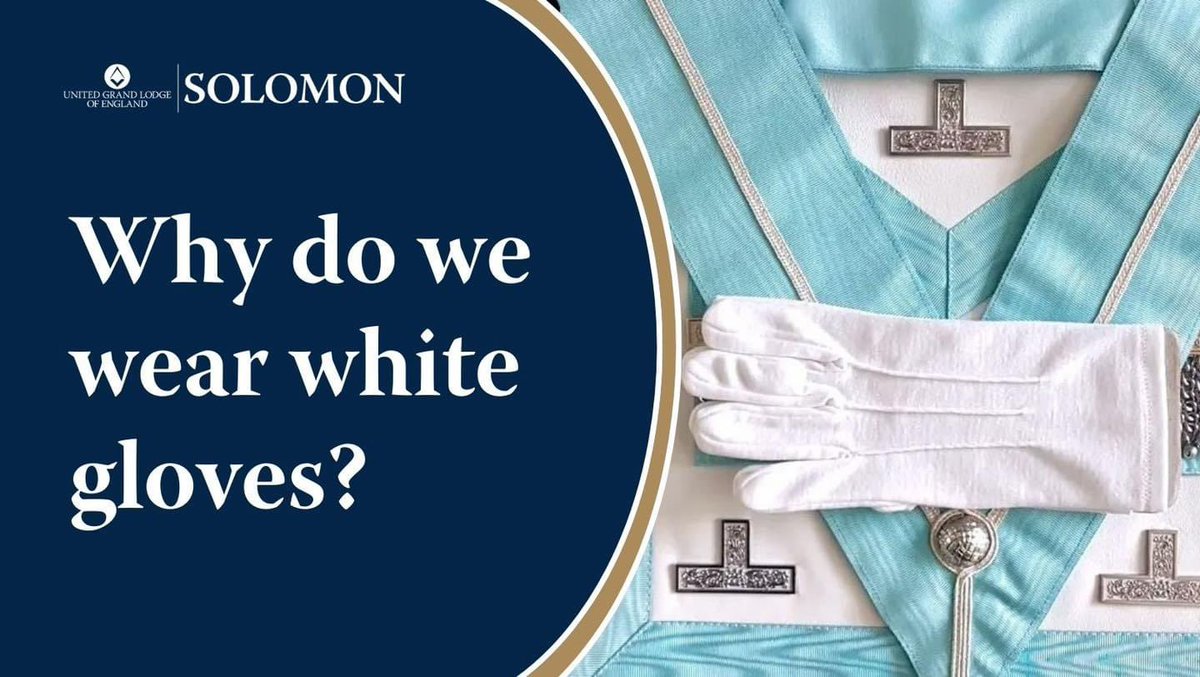 SolomonUGLE's tweet image. Before his Initiation Ceremony, most candidates are asked to buy a pair of white gloves; though some are given them by their proposer, seconder, or by the Lodge; but no-one explains why. Read the paper here: solomon.ugle.org.uk/pluginfile.php…

United Grand Lodge of England