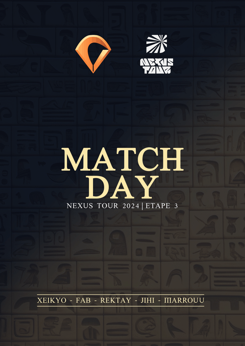 🔺#NexusTour 2024 | Étape 3 🔺
Aujourd'hui c'est le grand jour !

Nous affrontons KinderRatio, seed 4 de l'étape 3.

Ca va donc être du lourd dès le départ.
Rendez-vous à 12h sur le Stream de <a href="/Rektay_LoL/">Rektay</a> : twitch.tv/rektay

#OzoisWin