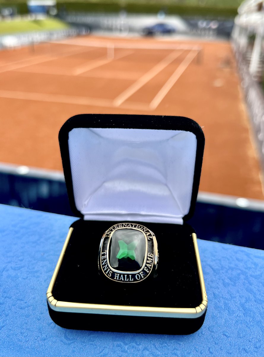 Hall of Famer has a nice ring to it 💍 Today at the @BMWOpen24, Hall of Famer Michael Stich will receive his HOF ring in Munich!
